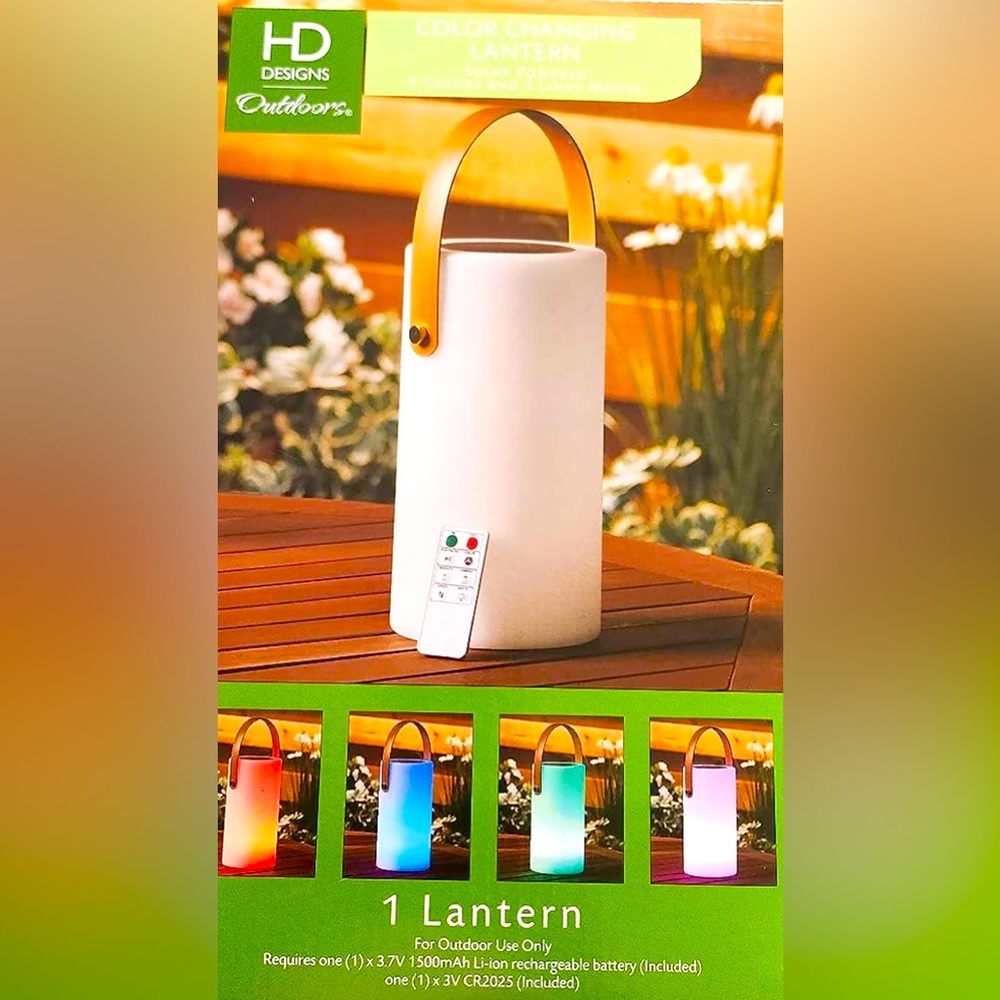 HD Designs Outdoors Color Changing Lantern